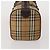 Borsa Boston Burberrys Nova Check Canvas Beige Gold Auth 201962 D'oro - vista 4
