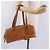Bolsa de Ombro PRADA em Couro Marrom Prata Auth 202998 - vista 29