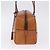 Bolsa de Ombro PRADA em Couro Marrom Prata Auth 202998 - vista 3