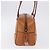 Bolsa de Ombro PRADA em Couro Marrom Prata Auth 202998 - vista 4