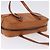 Bolsa de Ombro PRADA em Couro Marrom Prata Auth 202998 - vista 6