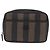 Pequin FENDI Pecan Clutch-Tasche aus PVC und Leder, braun und goldfarben, authentisch 203483V - Ansicht 13
