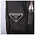 Prada Schultertasche aus schwarzem Nylon mit silberner Hardware - Ansicht 7