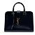 Autre Marque Saint Laurent Monogram Cabas Leather Small Nero