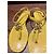 Chanel Sandali Thong in Pelle Matelassé Gialla Logo CC Giallo - vista 10