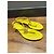 Chanel Sandali Thong in Pelle Matelassé Gialla Logo CC Giallo - vista 2