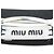 Fermi capelli Miu Miu in raso nero con strass - vista 7