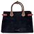 Burberry Handtasche aus Wildleder Braun Schwarz Rot
