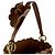 Borsa a mano/Borsa a tracolla in pelle Miu Miu Marrone - vista 10