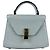 Borsa a tracolla in pelle Valextra Micro Iside Marrone Blu