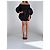 Jean Patou Patou Runway Herbst 2023 Schwarzes Off-Shoulder Minikleid - Ansicht 2