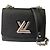 Louis Vuitton Twist MM Borsa Pelle Epi Nera Nero
