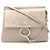 Bolso de hombro Chloé FAYE Medium Beige