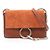 Borsa a tracolla Chloé Chloe Faye in pelle e camoscio marrone