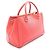 Saco Tote MCM em couro vermelho - vista 2