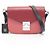 Borsa a tracolla MCM Patricia in pelle Nero Rosa Bordò