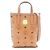 Borsa MCM Visetos marrone in pelle e tela