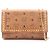 MCM Visetos Bijou Studded Schultertasche Braun