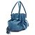 Borsa a tracolla in pelle blu MCM - vista 2