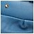 Borsa a tracolla in pelle blu MCM - vista 5