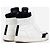Sapatilhas High-Top de couro acolchoado com logo Balmain by Olivier Rousteing AW13 Branco - vista 2