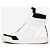 Sapatilhas High-Top de couro acolchoado com logo Balmain by Olivier Rousteing AW13 Branco - vista 3