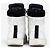 Sapatilhas High-Top de couro acolchoado com logo Balmain by Olivier Rousteing AW13 Branco - vista 6