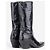 Botas Cowboy Prada años 2000 de cocodrilo media pantorrilla Negro - vista 2