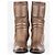 Botas Miu Miu AW99 Western Biker Moto Castaño - vista 5