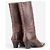 Botas Cowboy Prada de los años 2000 con estampado de cocodrilo Castaño - vista 2