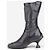 Stivali Biker Miu Miu AW99 con punta quadrata e 'Bubble Sole' Nero - vista 3