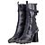 Botines de tacón Chelsea Miu Miu AW99 de puntera cuadrada y 'Bubble Sole' Negro