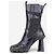 Botines de tacón Chelsea Miu Miu AW99 de puntera cuadrada y 'Bubble Sole' Negro - vista 3
