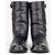 Stivali Biker foderati in pelliccia Gucci by Tom Ford anni 2000 Nero - vista 5
