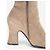 Prada 2000s Knee High Suede Sculptural Heel Boots Beige - view 8