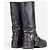 Botas altas Prada años 2000 con arnés Negro - vista 2
