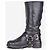 Botas altas Prada años 2000 con arnés Negro - vista 3