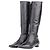 Fendi by Karl Lagerfeld Reitstiefel mit mittlerem Schaft aus den 2000ern Schwarz