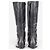 Fendi by Karl Lagerfeld Reitstiefel mit mittlerem Schaft aus den 2000ern Schwarz - Ansicht 4