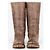 Botas moteras Prada AW11 altas de shearling con efecto pintura Castaño - vista 5
