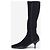 Prada 2000s Knee High Neoprene Kitten Heel Boots Black - view 3