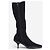 Prada 2000s Knee High Neoprene Kitten Heel Boots Black - view 4