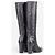 Botas de tacón de nailon con banda lateral Prada años 2000, caña alta Negro - vista 2