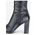 Botas de tacón de nailon con banda lateral Prada años 2000, caña alta Negro - vista 9