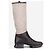 Prada SS99 Knee-High Platform Split Sole Riding Boots Brown - view 4