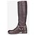 Stivali biker con borchie e imbracatura Miu Miu anni 2000 Marrone - vista 3