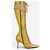 Stivali alti in struzzo con lacci e tacco Dior by Galliano AW00 Giallo - vista 4