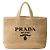 Prada Raffia Tote Bag Beige