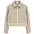 Hermès Mosaique Weave Bomberjacke Beige Hellbraun