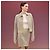 Hermès Mosaique Weave Bomberjacke Beige Hellbraun - Ansicht 2